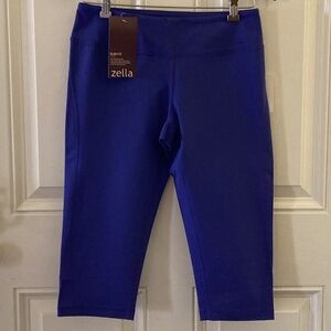 Zella Women's Purple Slim Fit Live In Capri Pants/ZELTEK Ultimate Stretch/M/NWT!